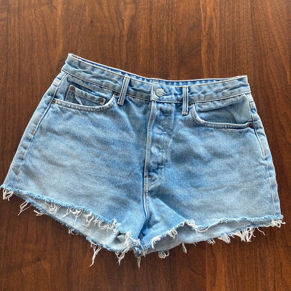 GRLFRND x Revolve Cindy High Rise Shadow Shorts Size 29 - Picture 4 of 5